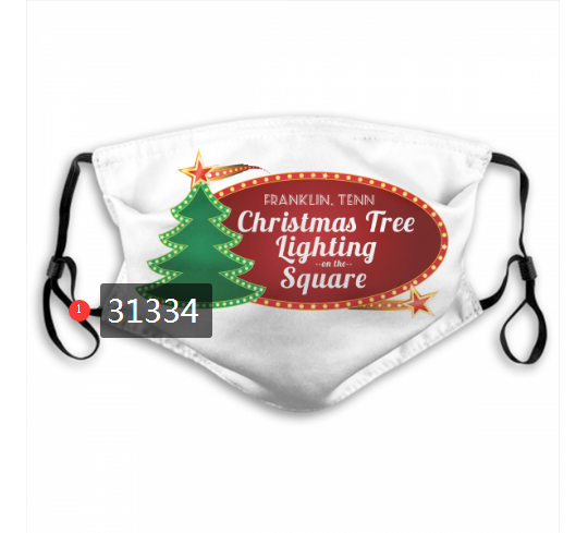 2020 Merry Christmas Dust mask with filter 89->mlb dust mask->Sports Accessory